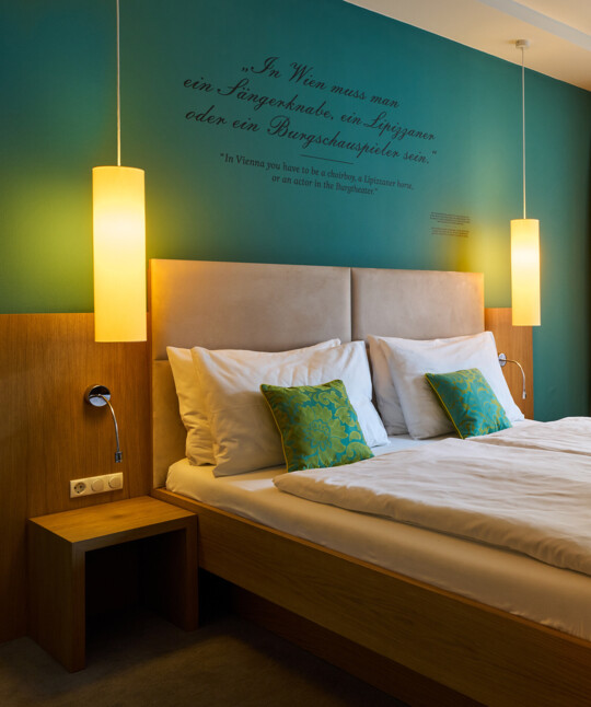 Circular Living in the Superior Double Room category with courtyard view.
